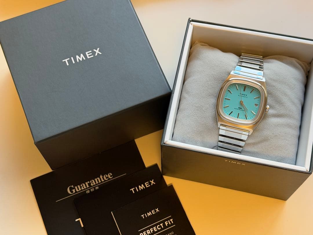TIMEX 1983 PS Autosdate Blue Automatic Men's Watch — Japanese