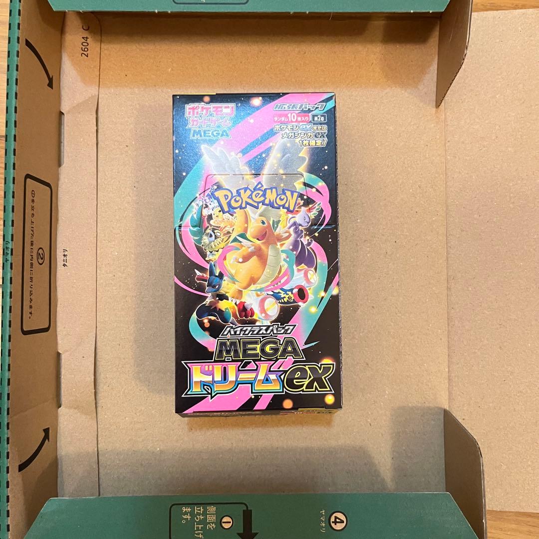 Pokemon Pokémon Card Game MEGA Dreamex 1BOX Shrinkless Peel Box — M High Class Pack MEGA Dream ex — Japanese