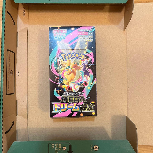 Pokemon Pokémon Card Game MEGA Dreamex 1BOX Shrinkless Peel Box — M High Class Pack MEGA Dream ex — Japanese