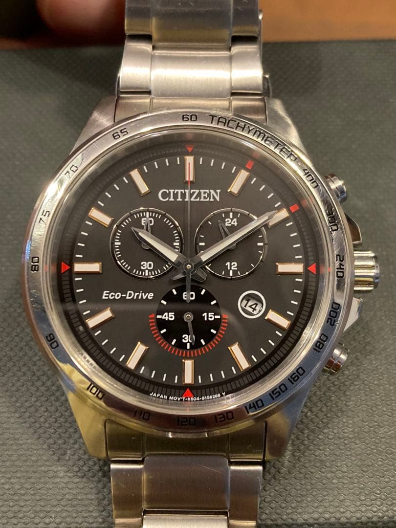 Citizen Ecodrive Chronograph SBTR009 Solar Men's Watch — Japanese