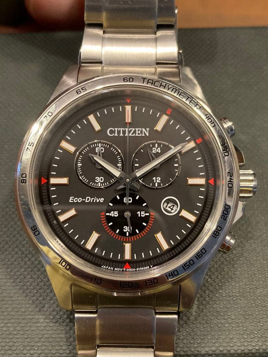 Citizen Ecodrive Chronograph SBTR009 Solar Men's Watch — Japanese