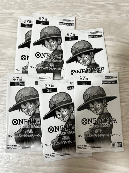 One Piece 3rd Anniversary One Piece Card Treasure Campaign Promo Pack 6 Pack Pack — Promotion Pack — Japanese