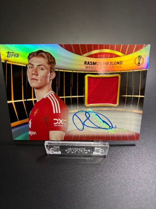 Rasmus Højlund Patch & Signed Card — Japanese