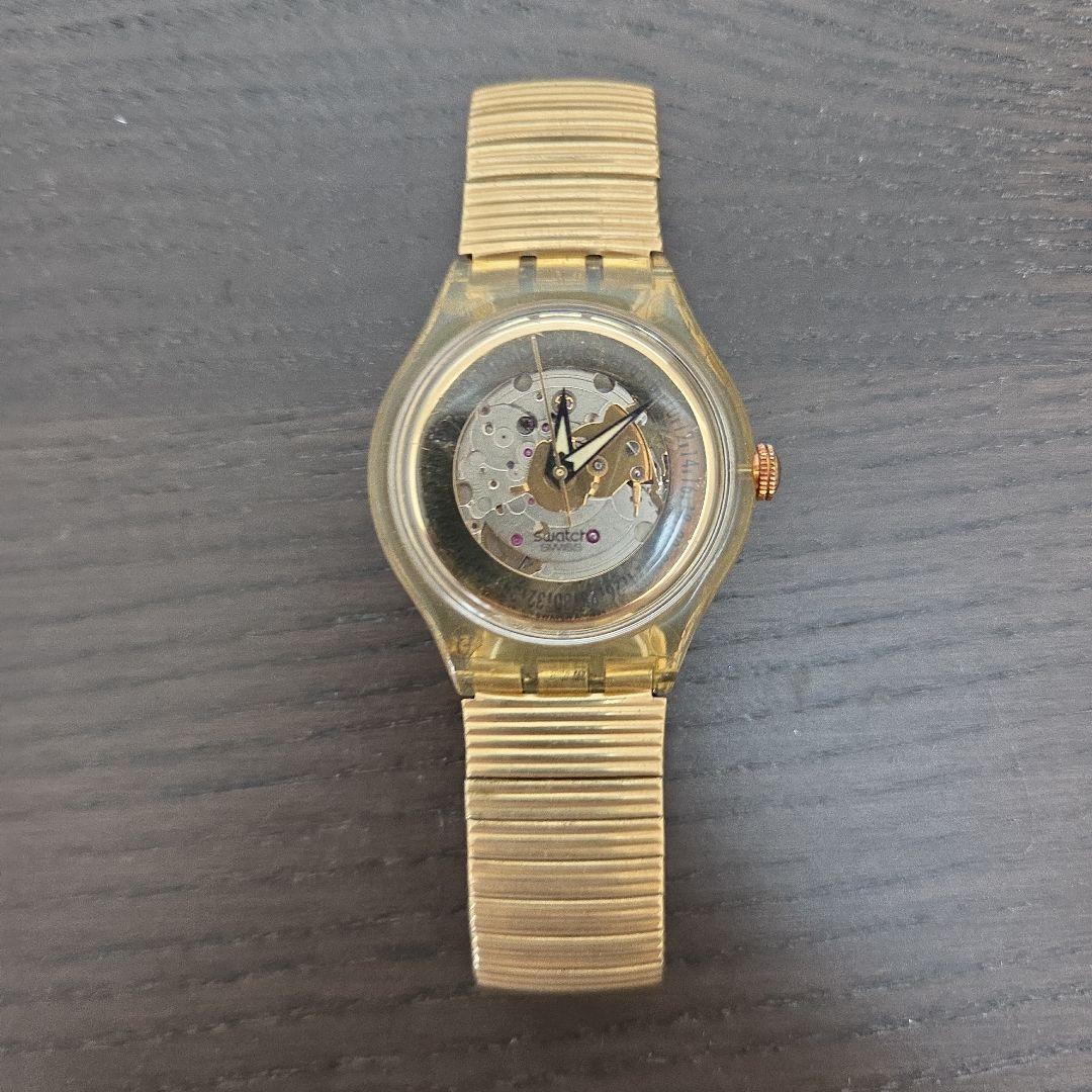 swatch Sistem51 Skeleton Gold 1990s Automatic Men's — Japanese