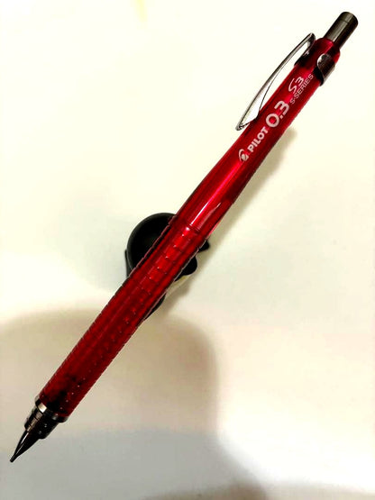 Pilot S3 red ink pen with 0.3 mm fine tip for general writing on white background