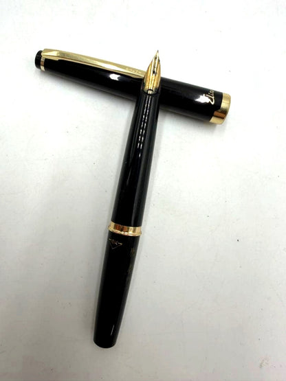 PILOT Elite Fountain Pen model ELITE with 18K nib in black color shown on white background