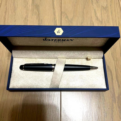 Waterman ballpoint pen body in sleek design, shown in close-up on white background
