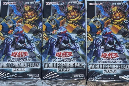Yu-Gi-Oh Yu-Gi-Oh! WORLD PREMIERE PACK 2026 Three Boxes Box — Japanese