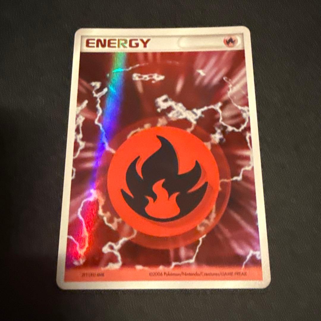 Pokemon Basic Fire Energy Holon — Japanese