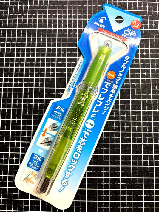 PILOT DELFUL transparent green mechanical pencil with 0.5mm lead, model HDF-50R-TG