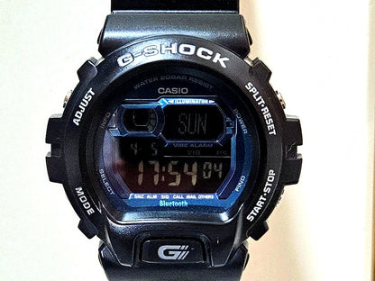 Casio G-Shock Gb-6900B Bluetooth black digital watch with LED backlight and vibration notification