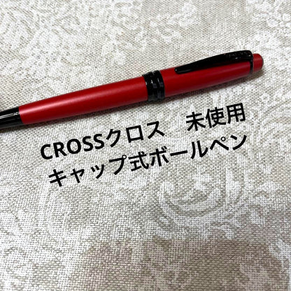 Used Cross Cap-style Ballpoint Pen No.143 with oil-based ink and black ink color, minor scratches visible
