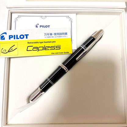Pilot Crossline 2018 Limited Edition Capless Fountain Pen with fine nib in new unused condition and accessories