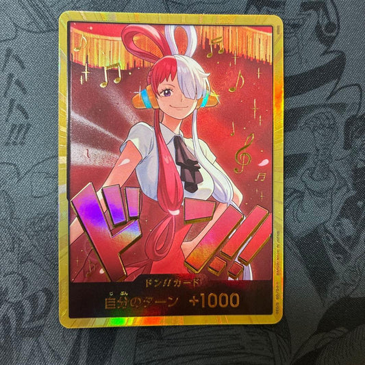 One Piece Game Heroes Edition Otama Gold Don Parallel Card stored in a protective sleeve