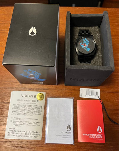 NIXON Santa Cruz Scrim Hand Time Teller Black Men's Watch — Japanese