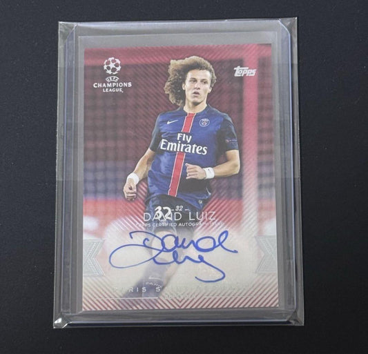 Topps David Luiz Autographed Card — Japanese