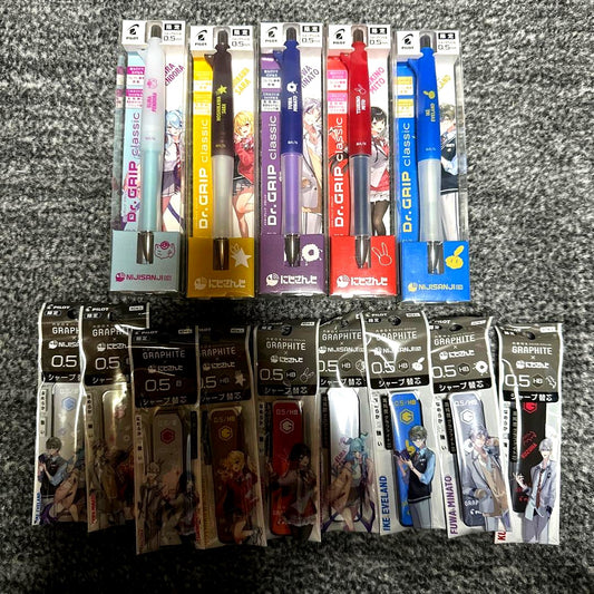 Pilot Nijisanji collaboration mechanical pencil with 0.5 mm replacement lead set in original unused condition