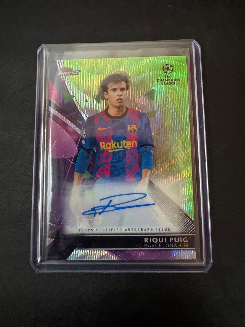 Barcelona Riqui Puig Autograph Card — Japanese