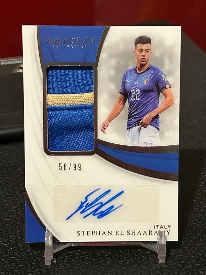 Stephan El Shaarawy Autographed Patch Card 99 Serial — Japanese