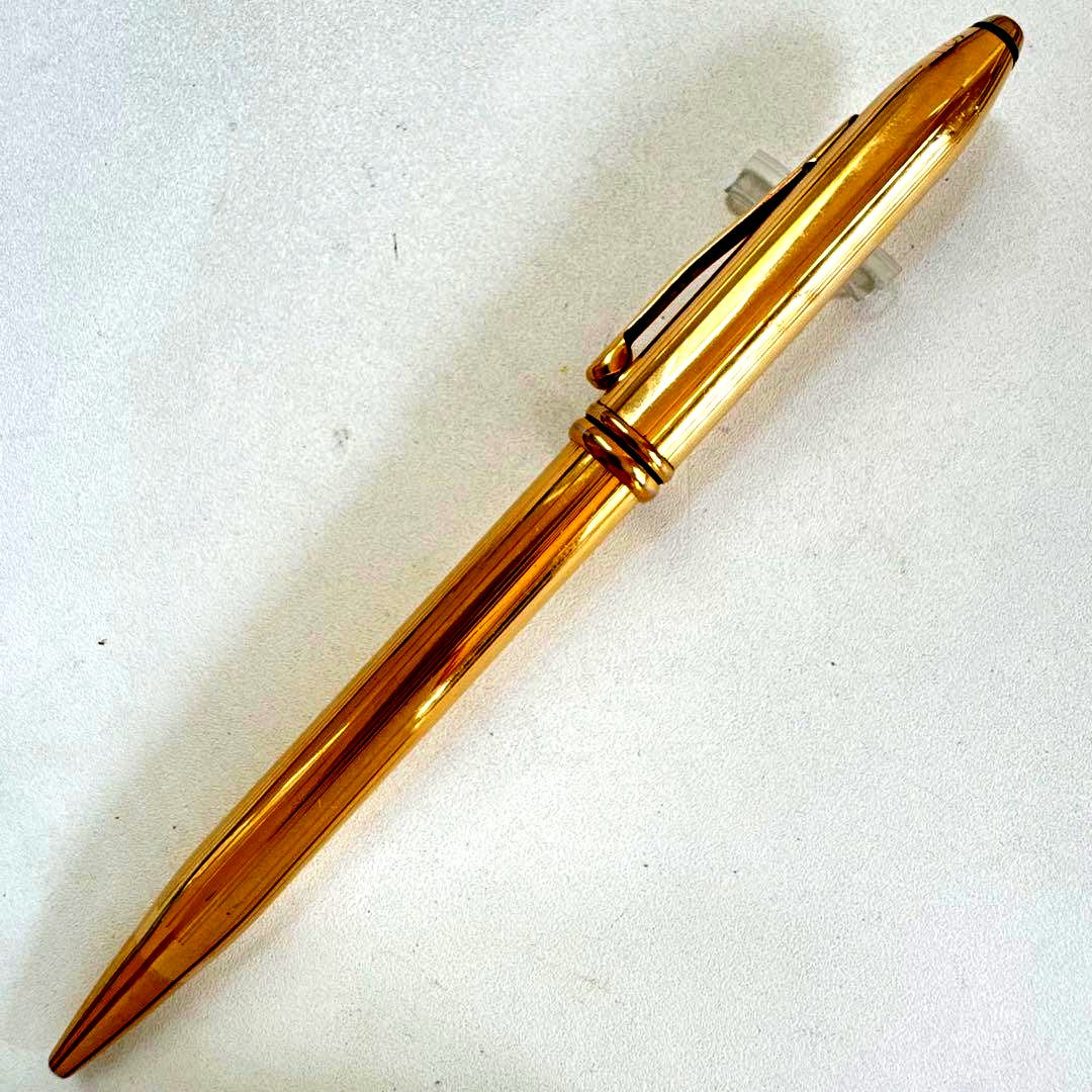 Used Cross Towntzen 18KT gold ballpoint pen with twist mechanism, vintage Japan import