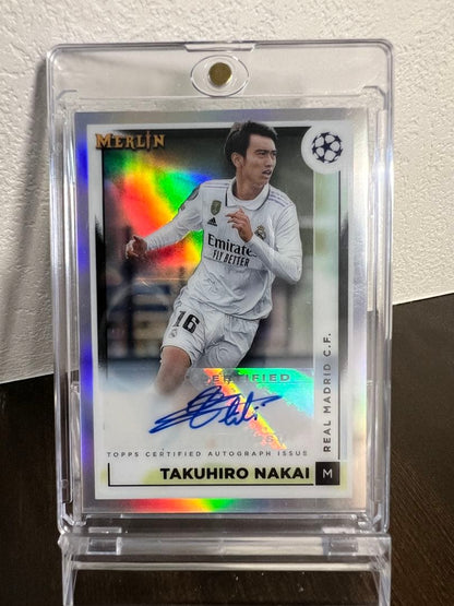 Rare Real Madrid "PiPi" Takuya Nakai Autographed Card — Japanese