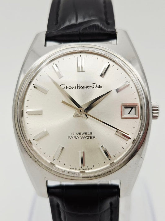Citizen Homa Date 17 Jewels Manual Men's Watch — Japanese