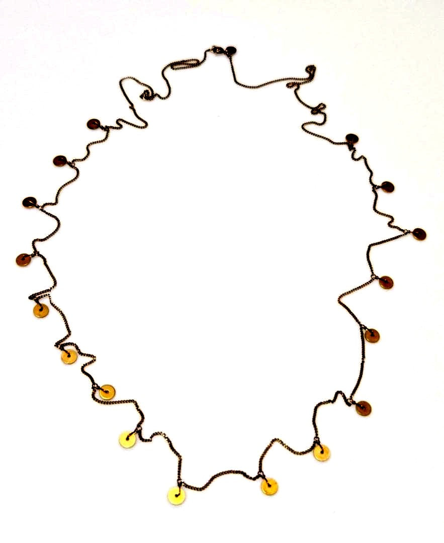 Agete silver long necklace model 42565 approximately 100 centimeters length