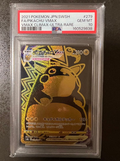 PSA 10 Pokemon Pikachu VMAX UR — S High Class Pack VMAX Climax 279/184 — Japanese