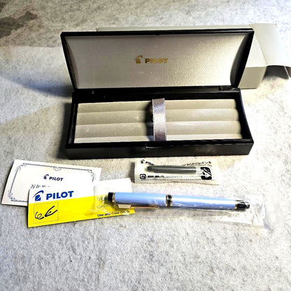 PILOT Fountain Pen FGRC-12SR-PLEF with sleek design and polished finish shown from front angle