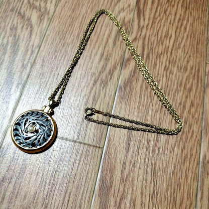 Mikimoto Pearl Loupe Pendant Necklace with 3mm pearl on gold chain 63cm, shown on white background