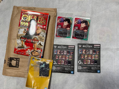 One Piece Unopened One Piece Promo 2-Card Set + 2 G Prize Items Pack — Japanese