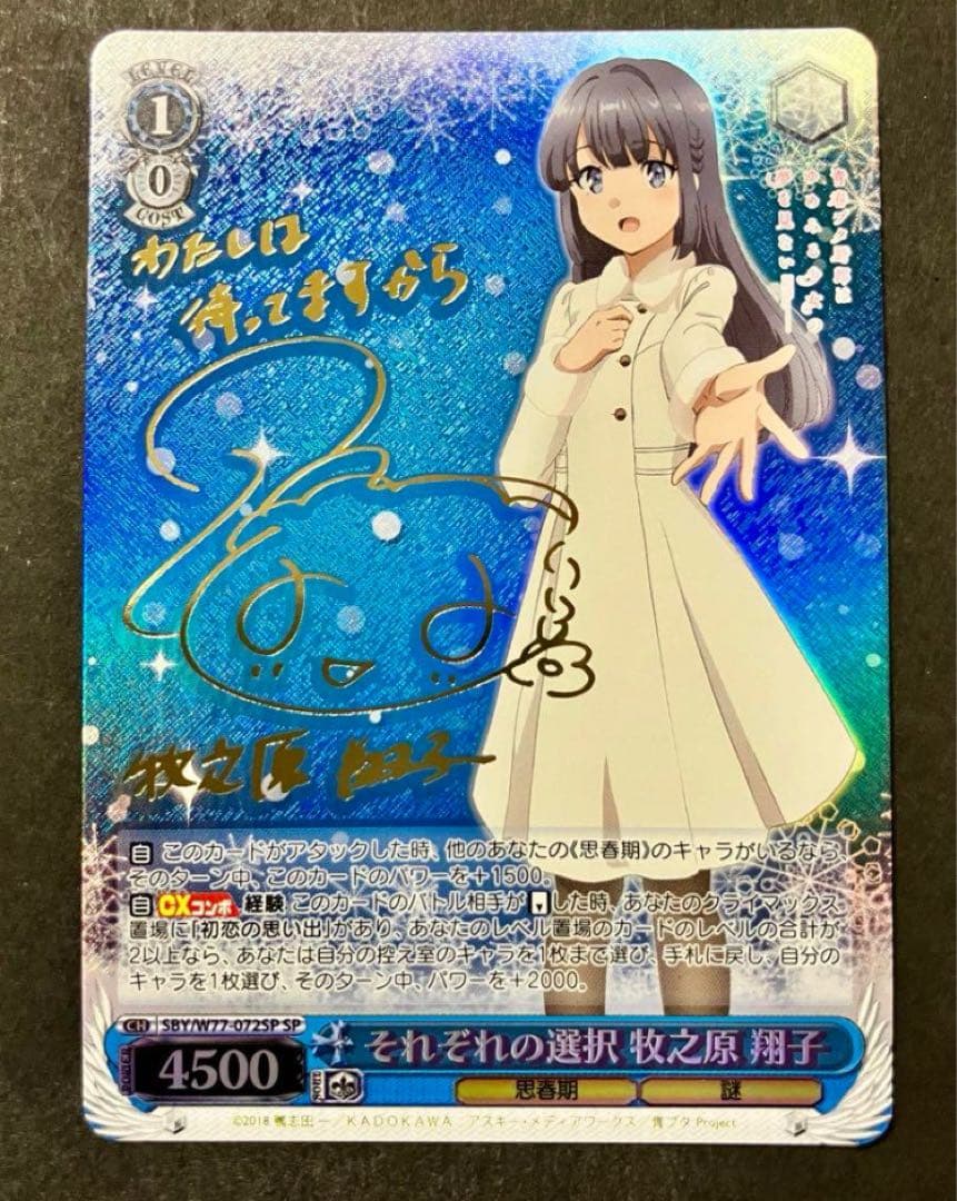 Each Choice Shoko Makinohara SP Sign — Japanese