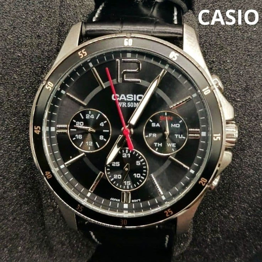 CASIO MTP-1374 Quartz Men's Watch — Japanese