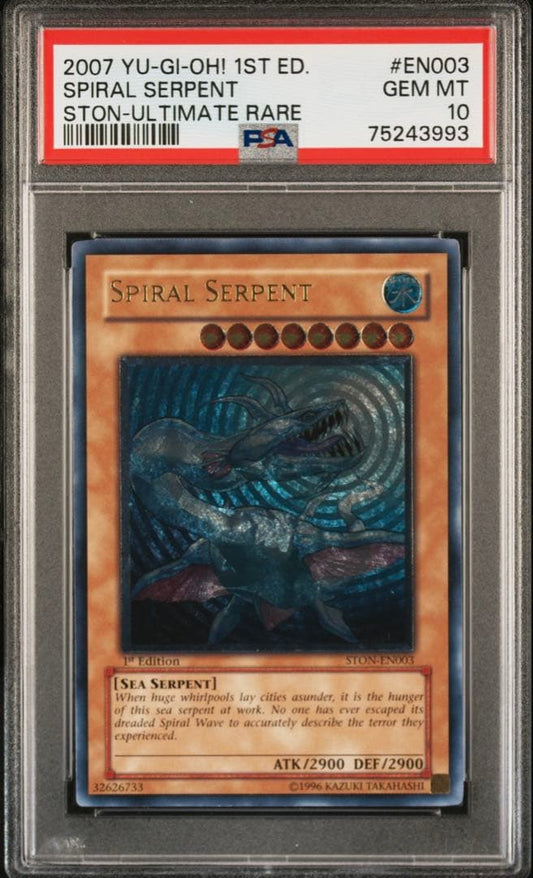 PSA 10 Yu-Gi-Oh Spiral Dragon Pack — Japanese