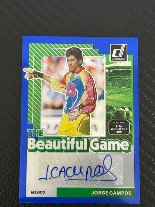 Jorge Campos /49 Signature Card — Japanese