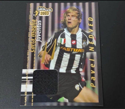 Juventus Calcio Card Pavel Nedved Jersey Card — Japanese