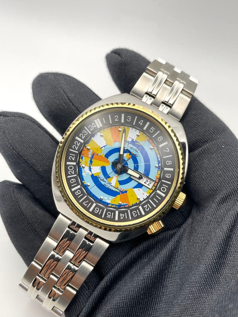 ORIENT ワールドマップオリエント75周年特別限定モデル Automatic Men's Watch — Japanese