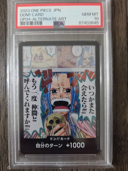 One Piece Don!! PSA10 2023 Japanese trading card graded Gem Mint 10 by PSA