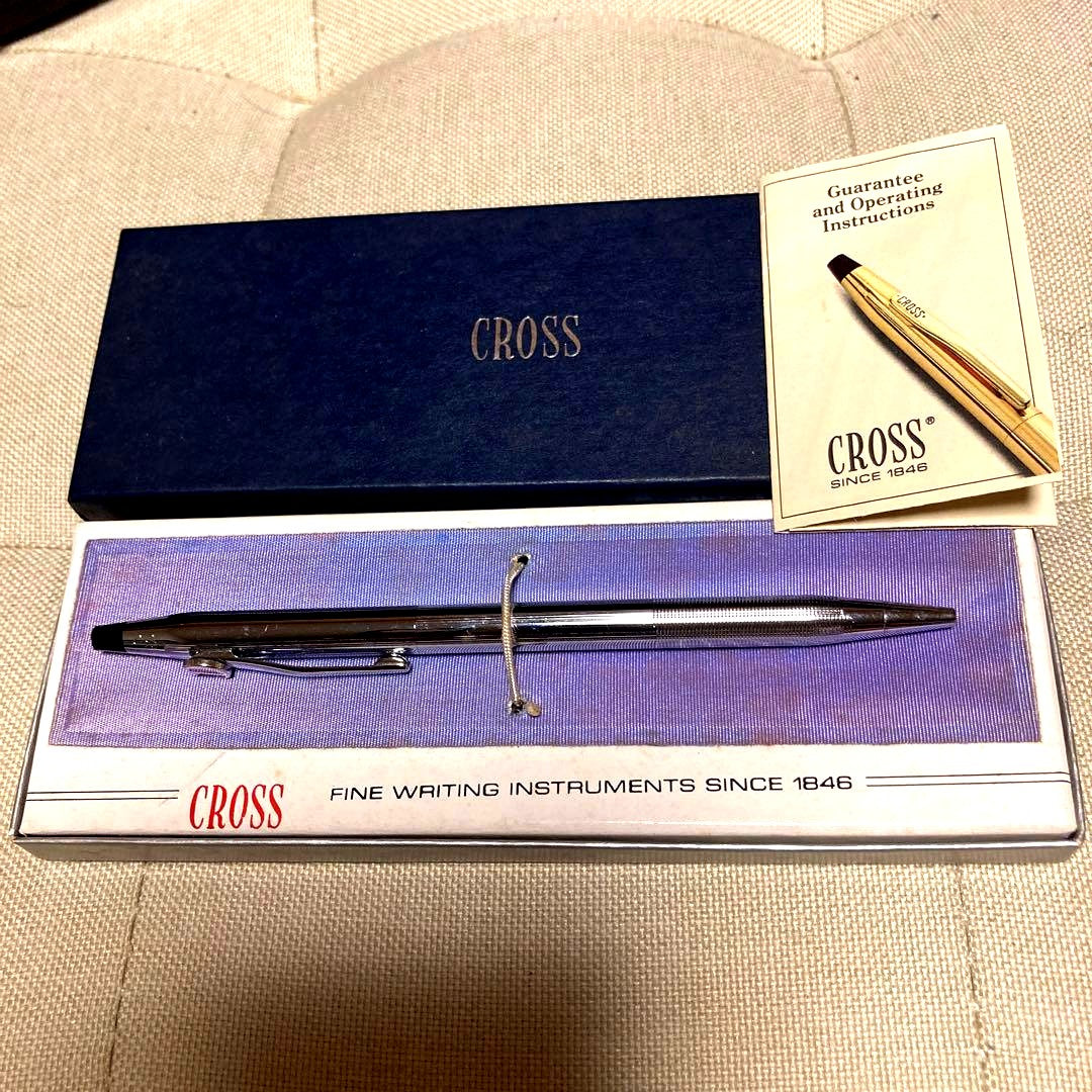 Cross Ballpoint Pen with age-related deteriorated box, tested for writing, purchased in America