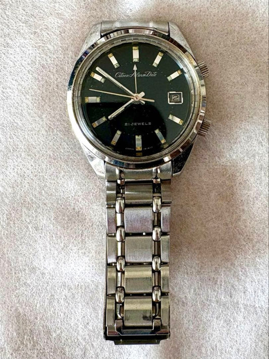 Citizen アラームデイト 21石 Manual Men's Watch — Japanese