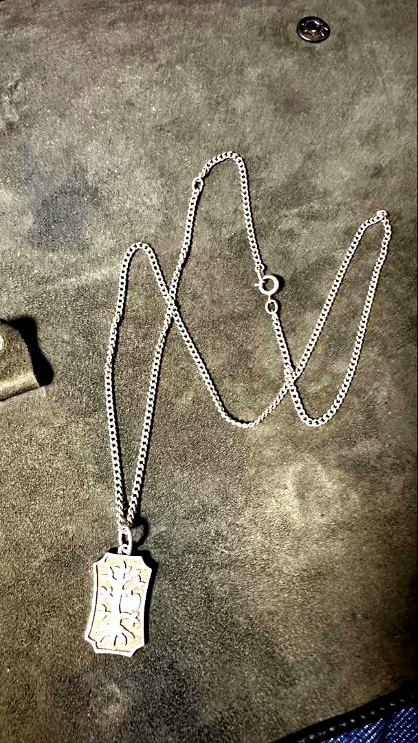 agete Apple Tree silver necklace made of sv925 with 450mm length chain featuring apple tree design