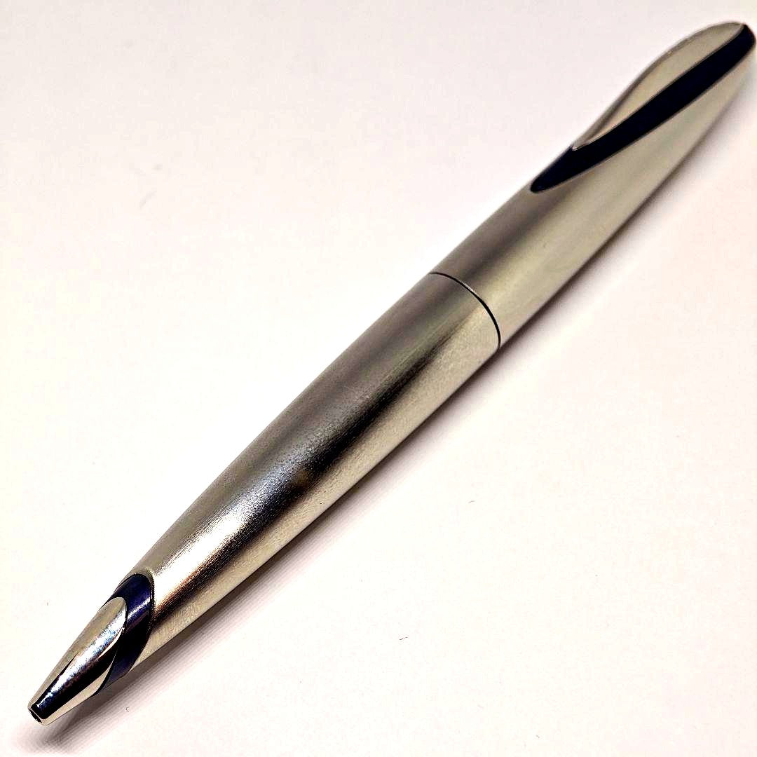 Cross Veave Platinum Coating Ballpoint Pen with minor scratches, used condition