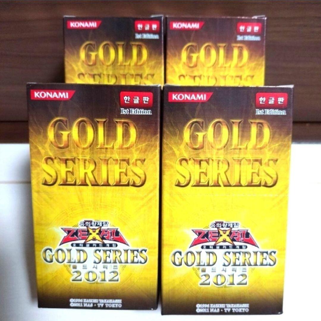 Yu-Gi-Oh Unopened Yu-Gi-Oh! ZEXAL Gold Series 2012 Korean Version 4 Boxes Bundle Box — Japanese
