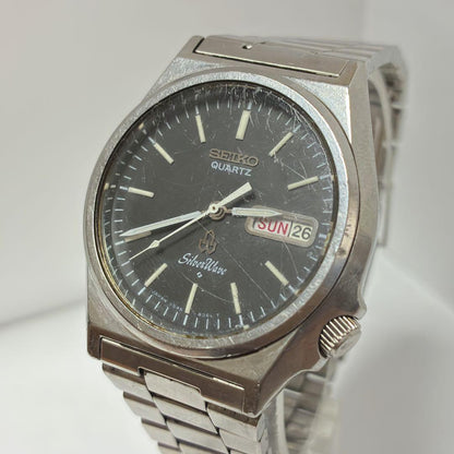 SEIKO Silver Wave Vintage Quartz Men's Watch — Japanese