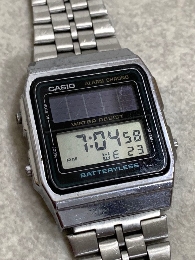 CASIO AL-180 Solar Men's Watch — Japanese