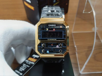 CASIO A100WEPC Quartz Men's Watch — Japanese