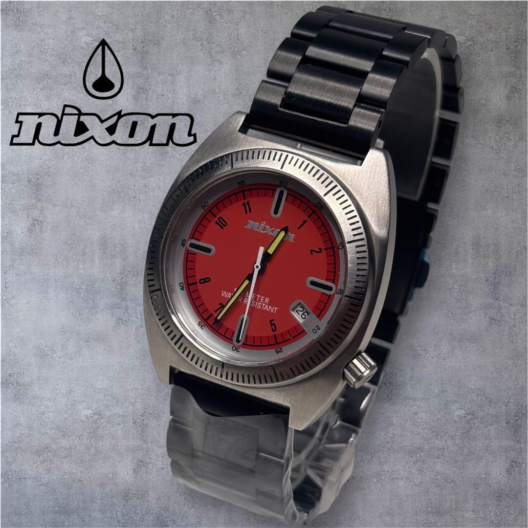 NIXON Clutch 100M BP Orange Quartz Men's Watch — Japanese