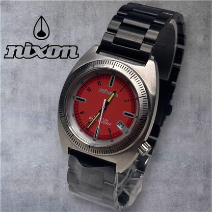 NIXON Clutch 100M BP Orange Quartz Men's Watch — Japanese