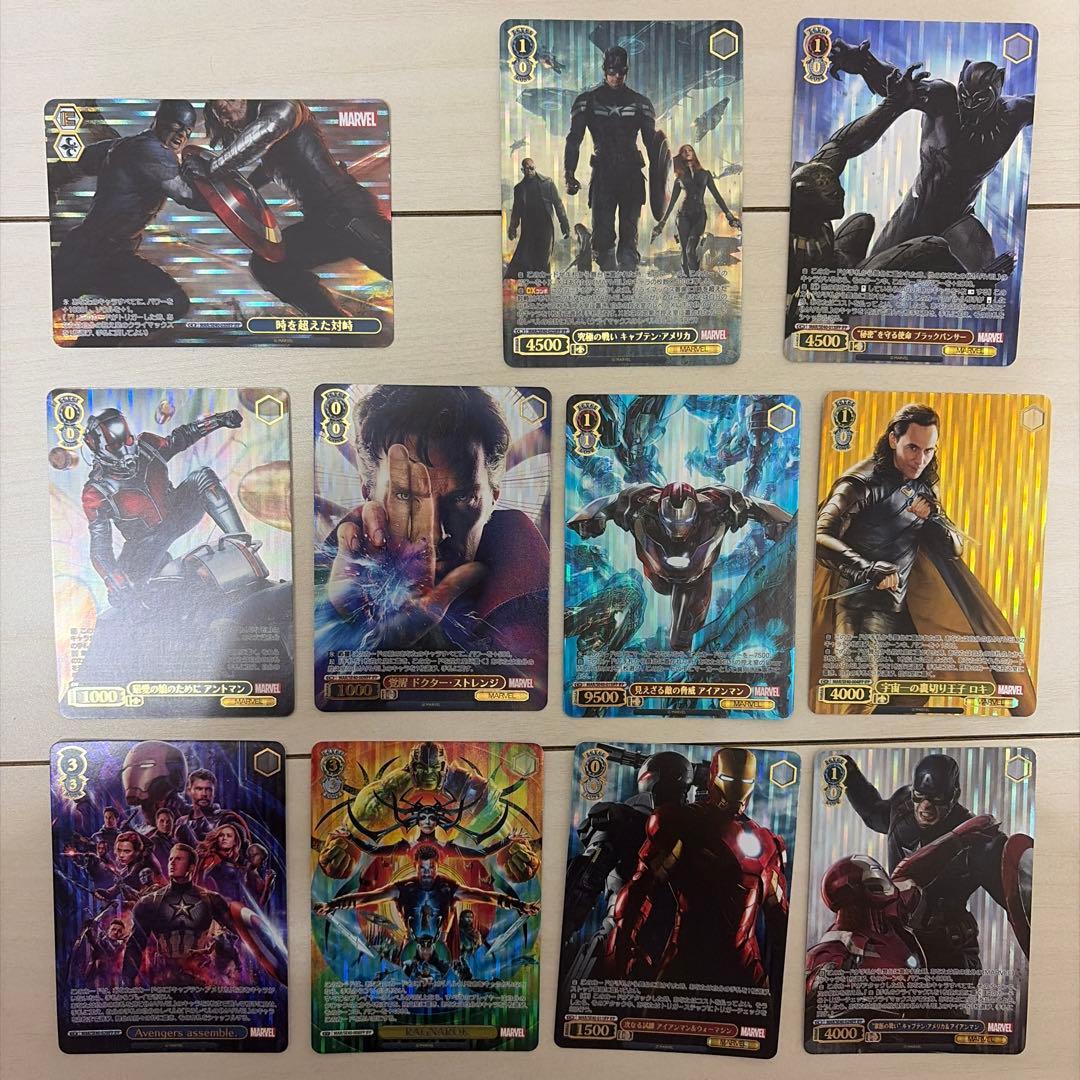 Weiss Schwarz Marvel Trading Card Set 11 Cards Pack — Japanese