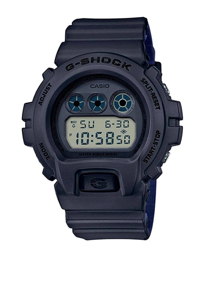 Casio G-Shock DW-6900LU-8JF military design watch with digital display and black resin band